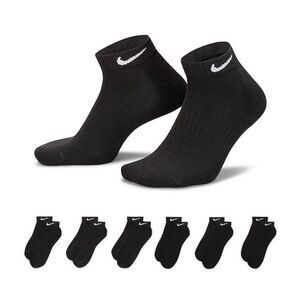 Nike Everyday Cushion Low Cut Socks Black 6 Pack Mens Size 8-12 NEW